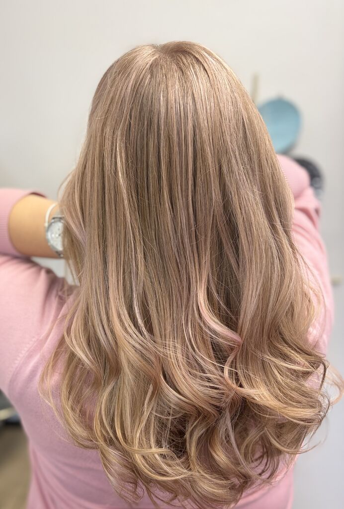 Haare nach Balayage